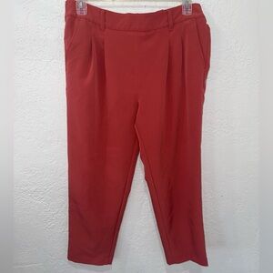 LOFT Red Ankle Pants